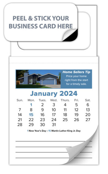 Magnetic Business Card Calendars-As low as $.38 each